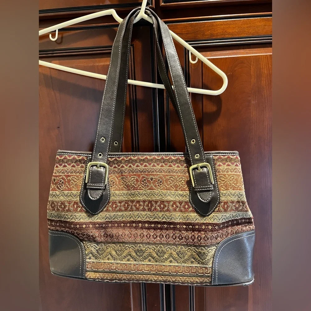 Relic By Fossil Autumn/Fall Colors Over the The Shoulder Satchel Type Purse/Bag